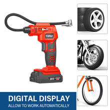 Load image into Gallery viewer, TOPEX 20V Cordless Combo Kit Tyre Inflator w/ Lightweight LED Torch(One Battery Included)