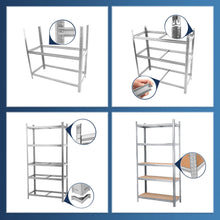Load image into Gallery viewer, MasterSpec 2Pcs Garage Shelving Warehouse Shelf unit Storage Rack 1.8x0.9m