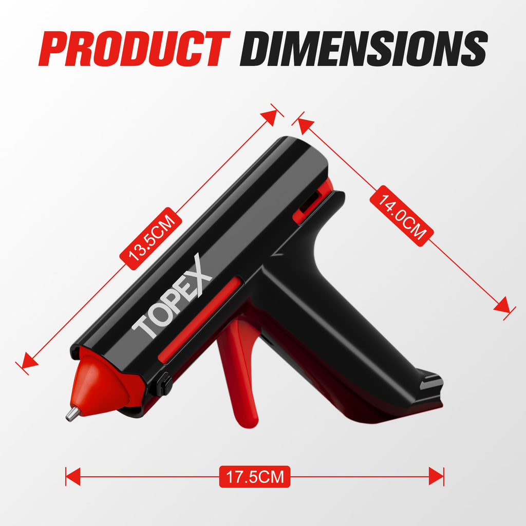 TOPEX 4V Glue Gun & 215 Pcs 7mm Sticks