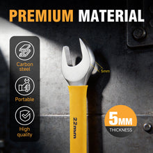 Load image into Gallery viewer, MasterSpec 25pcs Combination Spanner Set - Open Box End Wrench 6mm - 32mm Size, 15 Degree Offset Angle for Automotive Repair Furniture Assembly
