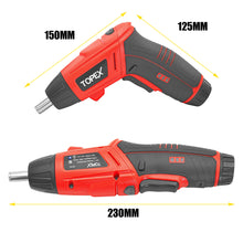 Load image into Gallery viewer, TOPEX 82 Piece Electric Screwdriver Set 4v Max Cordless Screwdriver Set CRV Screw Bits