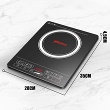 Load image into Gallery viewer, Stelive 2000W Electric Induction Cooktop Portable Kitchen Cooker 8 Power Levels Electric Burner Induction Cooker with Sensor Touch (Black)