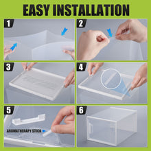 Load image into Gallery viewer, Stelive 12PCS Shoe Display Box Shoe Box Storage Containers Stackable Shoe Storage Box 33x25.4x18.6cm