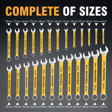 Load image into Gallery viewer, MasterSpec 25pcs Combination Spanner Set - Open Box End Wrench 6mm - 32mm Size, 15 Degree Offset Angle for Automotive Repair Furniture Assembly