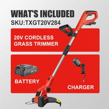 Load image into Gallery viewer, TOPEX 20V Cordless Grass Trimmer, 30cm Grass Trimmer Lawn Mover &amp; Edger Garden Tool, Battery Powered Grass Cutter with Spool Line for Home Yard