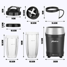 Load image into Gallery viewer, Stelive 1000W Electric Juice Blender Portable Blender Fresh Juice Mixer Smoothie Maker Electric Shakes Juicer Machine (Black)