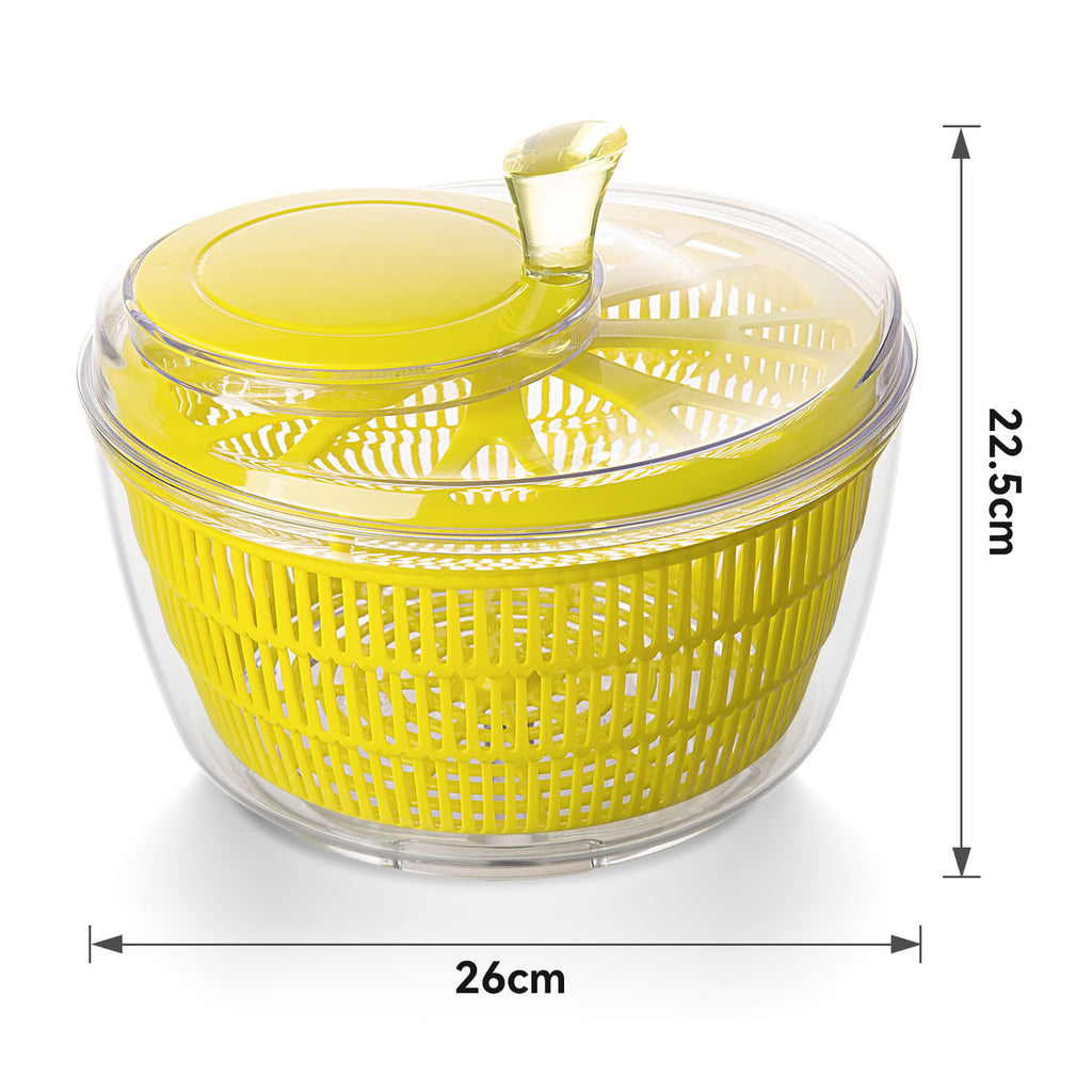 Stelive 11-IN-1 Salad Slicer Salad Spinner Vegetable Chopper Food Choppers Vegetable Slicer Fruit Cutter Food Dicer with Container Hand Guard (Yellow)