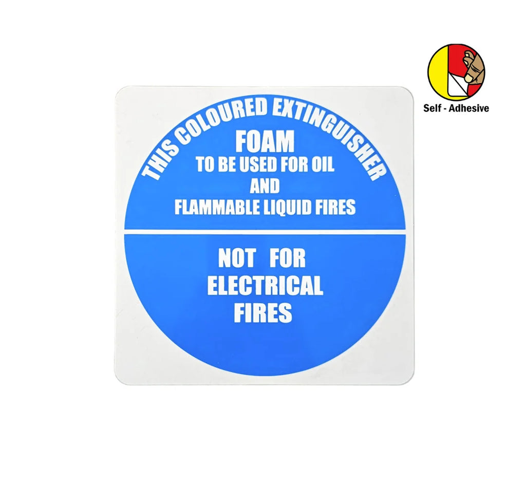 Self-adhesive Air Foam Extinguisher I.D Sign