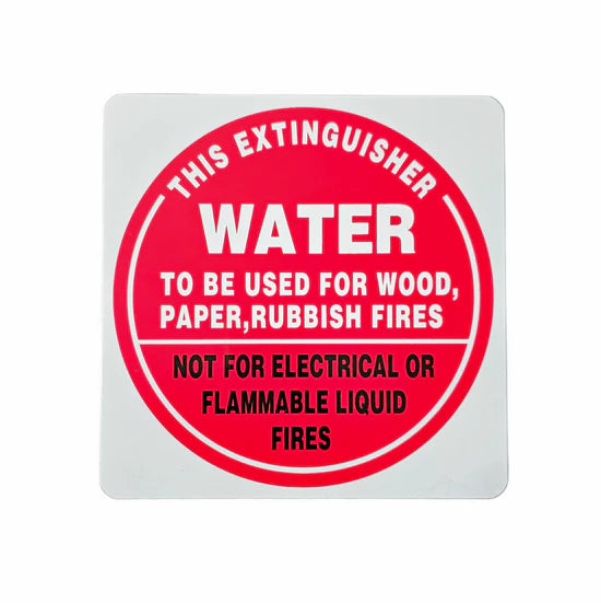 Air Water Extinguisher I.D Sign