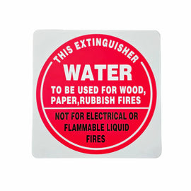 Air Water Extinguisher I.D Sign