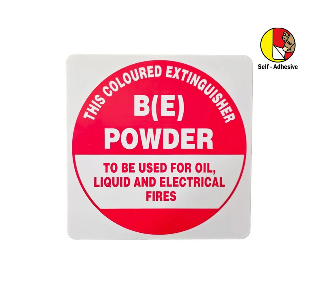 Self-adhesive BE Extinguisher I.D Sign