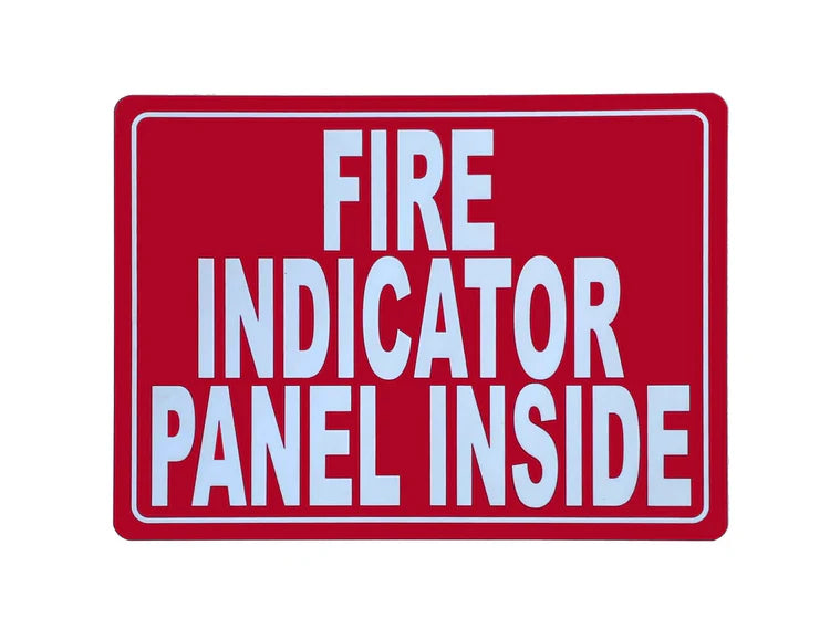 PVC Fire indicator panel inside Sign
