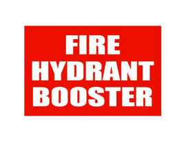 PVC Fire hydrant and booster location Sign