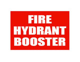 PVC Fire hydrant and booster location Sign