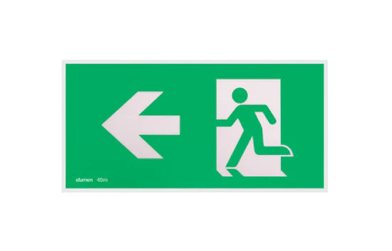 Left Arrow Mile Pictogram 40m