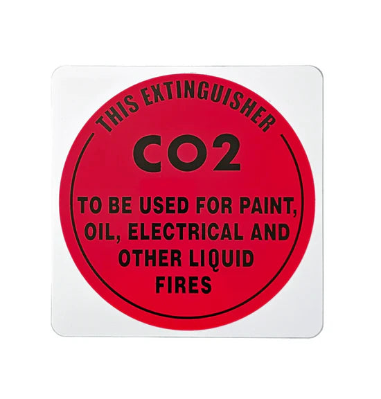 CO2 Extinguisher I.D Sign