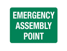 Load image into Gallery viewer, Large PVC Emergency assembly point Sign