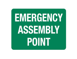 Large PVC Emergency assembly point Sign