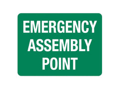 Large PVC Emergency assembly point Sign