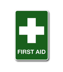 PVC First aid location Sign