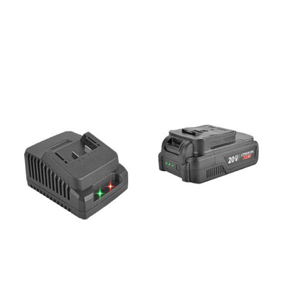 TOPEX 20v 1.5Ah Lithium-Ion Battery & 21.5v,2.2A Charger
