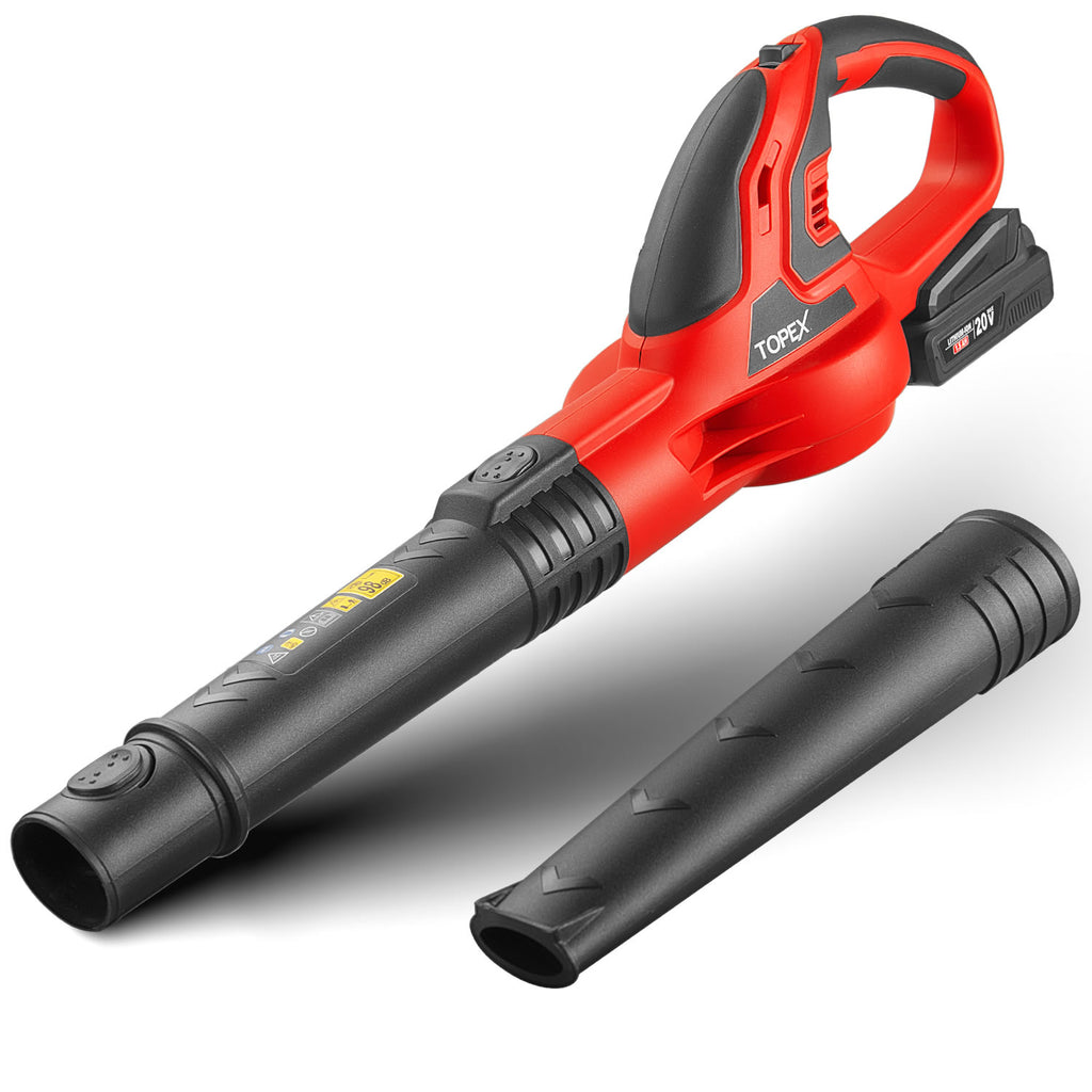 TOPEX 20V MAX Cordless Leaf Blower 1.5Ah Battery 200km/h