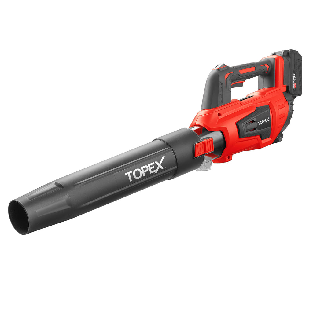 TOPEX 20V MAX Cordless Leaf Blower with 2-Speed Selection, 16,000 RPM, 144km/h Multipurpose Lightweight Leaf Blower Blow with Detachable Nozzle