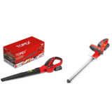 TOPEX 20V Cordless Blower and Hedge Trimmer Combo Kit w/ Battery