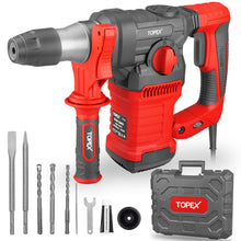 Load image into Gallery viewer, TOPEX 1500W SDS PLUS Rotary Hammer Drill Havey Duty Impact Hammer