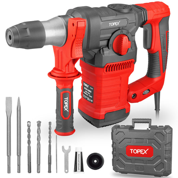TOPEX 1500W SDS PLUS Rotary Hammer Drill Havey Duty Impact Hammer