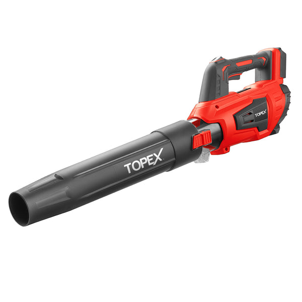 TOPEX 20V MAX Cordless Leaf Blower with 2-Speed Selection and Detachable Nozzle, 144 km/h Air Speed, Skin Only (Battery & Charger Not Included)