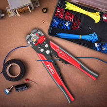 TOPEX 260-Piece Wire Stripper Self-Adjustable Crimper Plier Set Terminals Tools