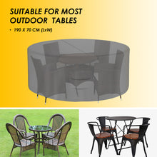 Load image into Gallery viewer, KOZYARD Waterproof Round Patio Furniture Table Cover 190x70cm
