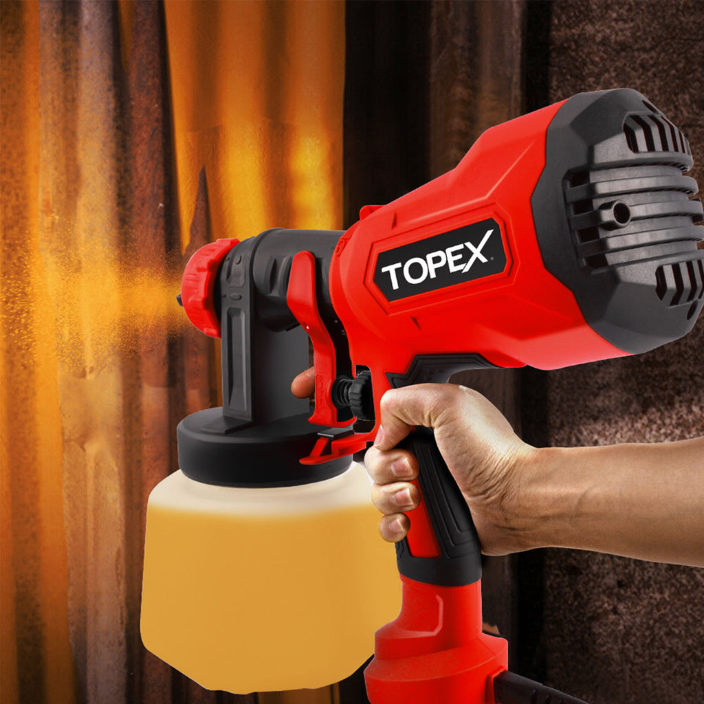 TOPEX Tool Combo Handhold Electric Paint Sprayer Gun & Random Orbital Sander Polisher