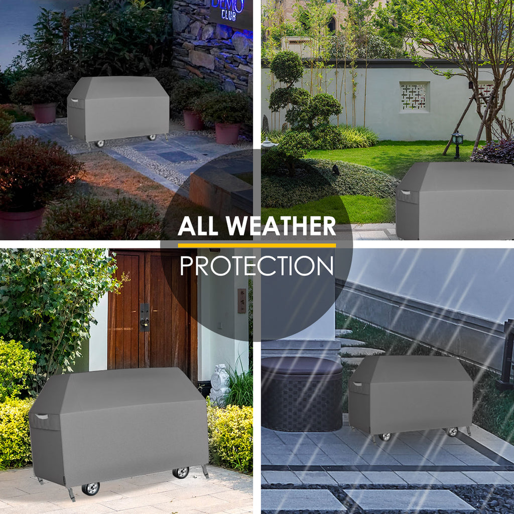 KOZYARD BBQ Cover 4 Burner Waterproof Outdoor UV Gas Charcoal Barbecue Grill Protector
