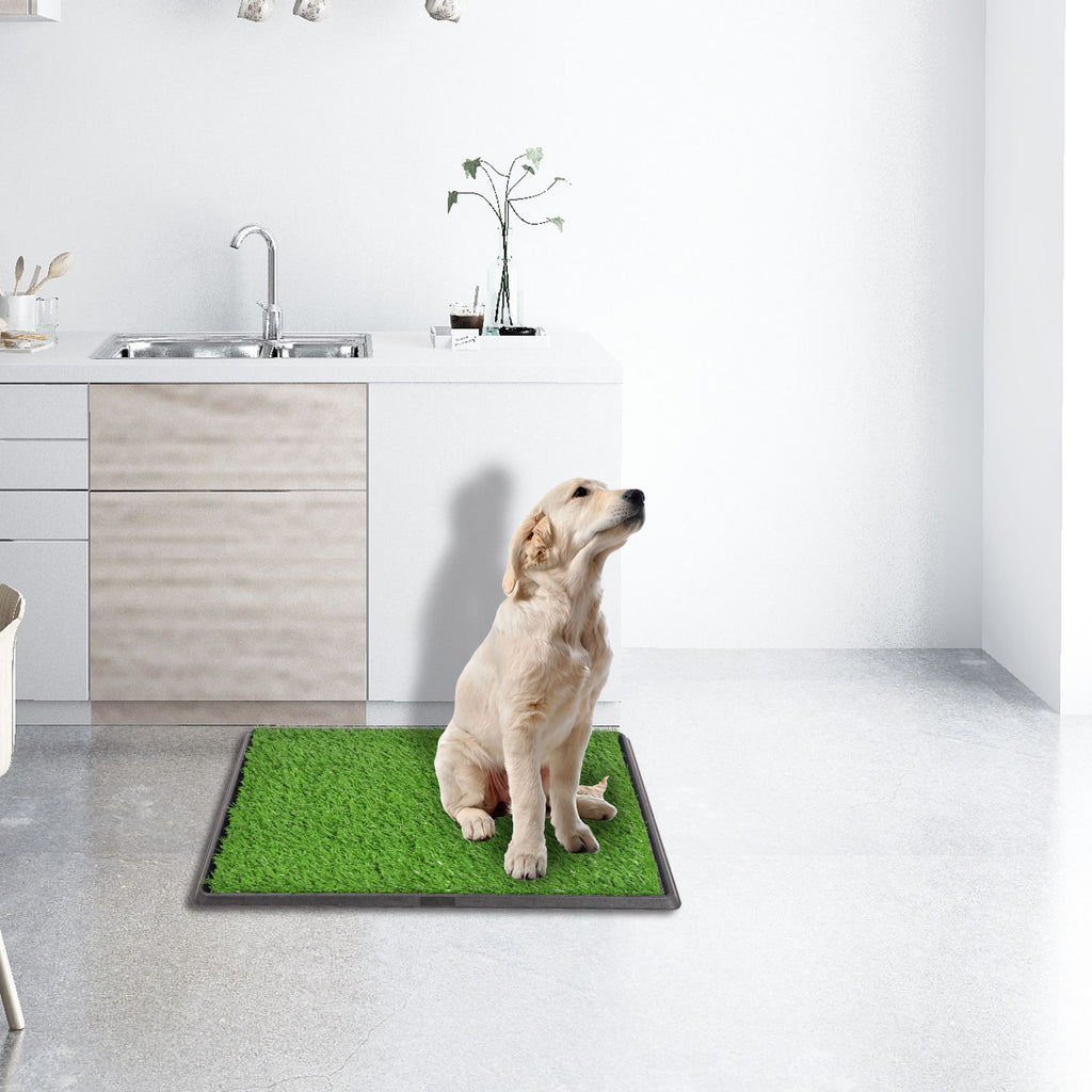 truepal Indoor Dog Potty Toilet Grass Tray Pads Training Puppy Medium Mat
