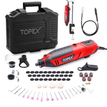Load image into Gallery viewer, TOPEX Heavy Duty 200W Rotary Tool Set Grinder Sander Polisher Flex Shaft Multiple Accessories