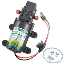 Load image into Gallery viewer, TOPLAND 12V Portable Diaphragm Water Pump with Safety Accessories Pressure Self Priming