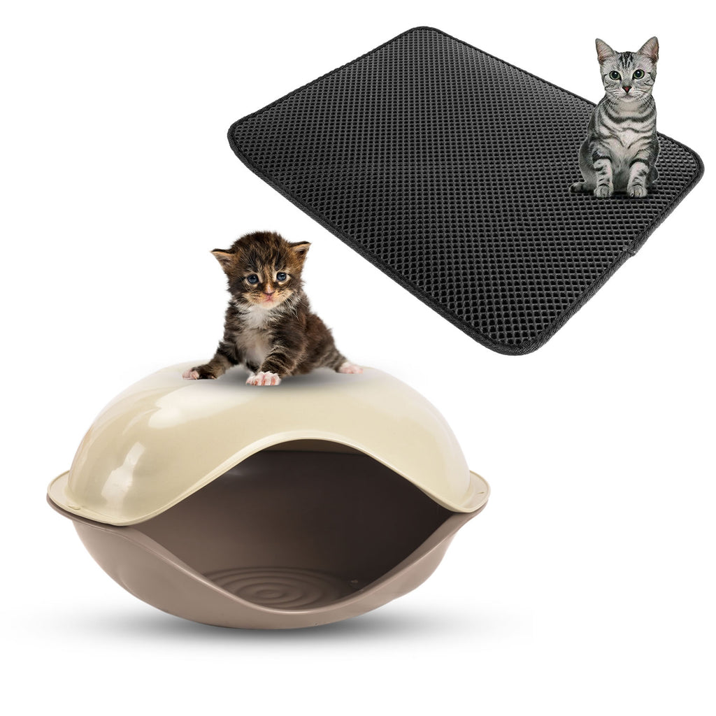 truepal Portable Pet Carriers/Pet Crate for Cats w/ Cat Litter Mat Home 70 x 55cm
