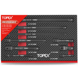TOPEX 9-Piece Extension Bar Set 1/4