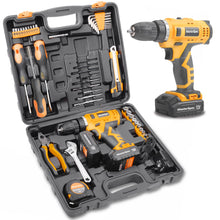 Load image into Gallery viewer, MasterSpec  47PCs 12V Lithium Cordless Drill with 2 Batteries