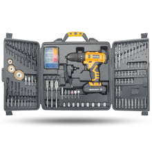 Load image into Gallery viewer, MasterSpec 92 PC Cordless Hammer Drill 18V Power Tool Kit Screw Flap Bits
