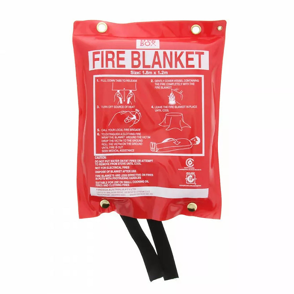 FIREBOX Flame Retardant 1.8M x 1.2M Fire Blanket Kitchen Car Office Warehouse Emergency