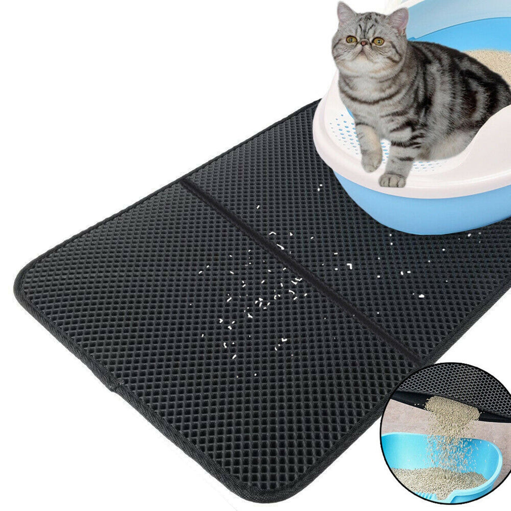 Cat Litter Mat Pet Waterproof Double Eva Layer Toilet Foldable