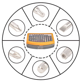 MasterSpec 42-Piece CR-V Security Screwdriver Bit Set