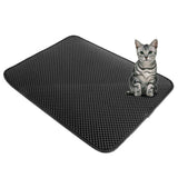 truepal 75 x 55cm Waterproof Double-Layer Cat Litter Mat Trapper Foldable Pad Pet Rug