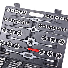 Load image into Gallery viewer, TOPEX 118-Piece Metric Tap and Die set Screw Thread Drill Repair Kit M2-M18