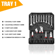 Load image into Gallery viewer, MasterSpec 1180pcs Professional Tool Set Aluminum Case Tool Kits w/ Rolling Tool Box