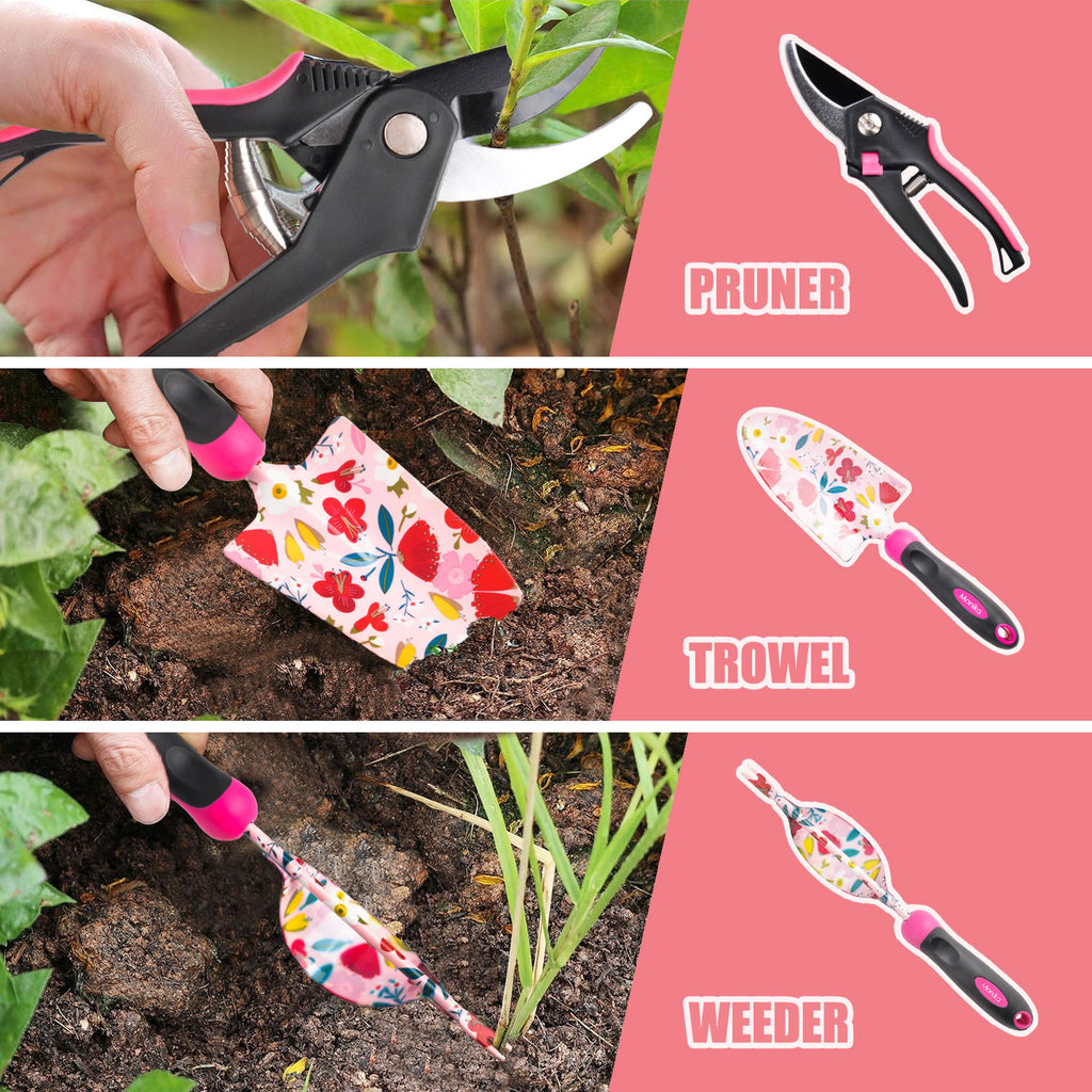 Monika 20Pcs Garden Tool Kit Set Garden Tools For Woman Gifts