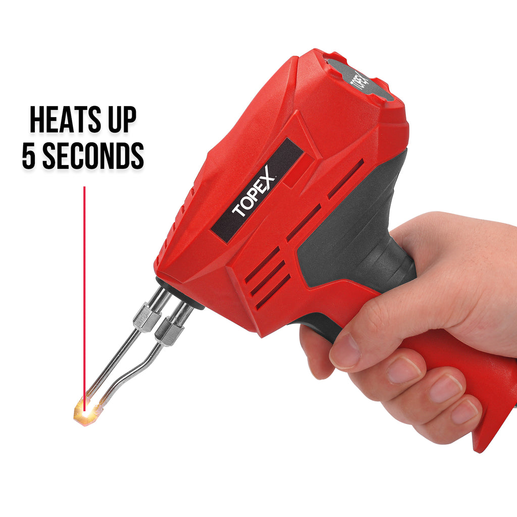 TOPEX Heat Gun Hot Air Heating Tool Kit Dual Speed w/ 5